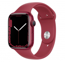 product image: Apple Watch Series 7 Aluminiumgehäuse rot 41mm mit Sportarmband rot (GPS)